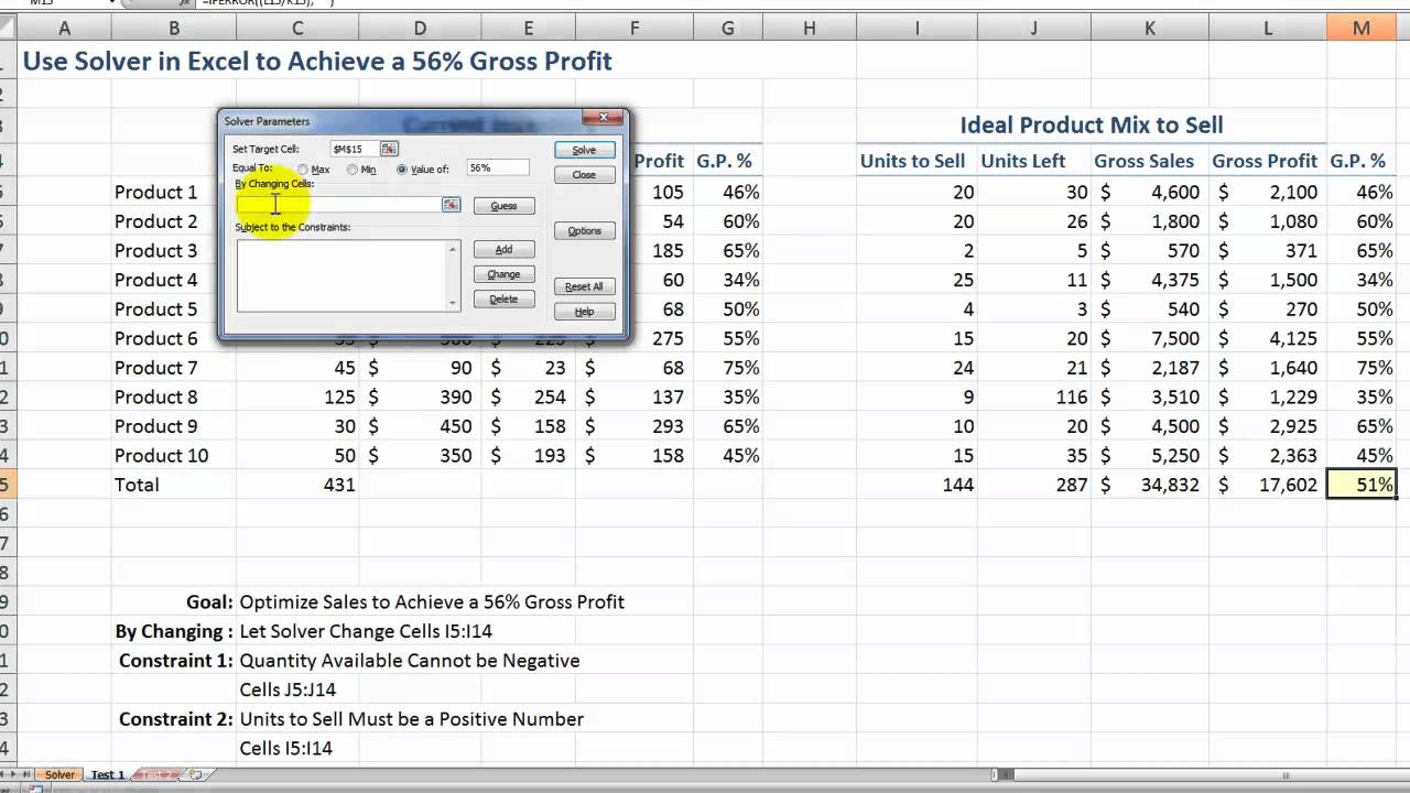 is there anyway to have the units in points for rows and columns in excel on the mac