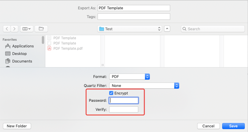pdf encryption for mac